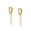 Sterling Silver Earrings Multi-Zircon Drop Earrings