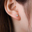 Four-claw Earrings Fashionable Temperament Sterling Silver Needle Hiphop Men And Women Earrings