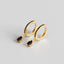 S925 sterling silver geometric drop earrings