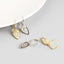 Sterling Silver Geometric Drop Totem Diamond Earrings Earrings