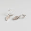 Sterling Silver Geometric Drop Totem Diamond Earrings Earrings