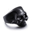 Titanium steel men's skull ring