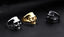 Titanium steel men's skull ring