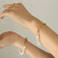 Light Luxury Natural Freshwater Pearl Personality Baroque Titanium Steel Bracelet