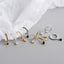 S925 sterling silver geometric drop earrings