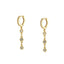 Sterling Silver Earrings Multi-Zircon Drop Earrings