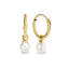Sterling Silver Pearl Pendant Earrings