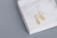 100% 925 Golden earrings sterling silver earrings