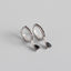 S925 sterling silver geometric drop earrings