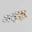 S925 sterling silver geometric drop earrings