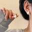Women's Simple And Irregular Baroque Pearl Earrings