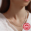 New 925 Sterling Silver Pearl Chain Stitching Necklace