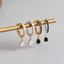 S925 sterling silver geometric drop earrings