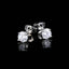 Four-claw Earrings Fashionable Temperament Sterling Silver Needle Hiphop Men And Women Earrings