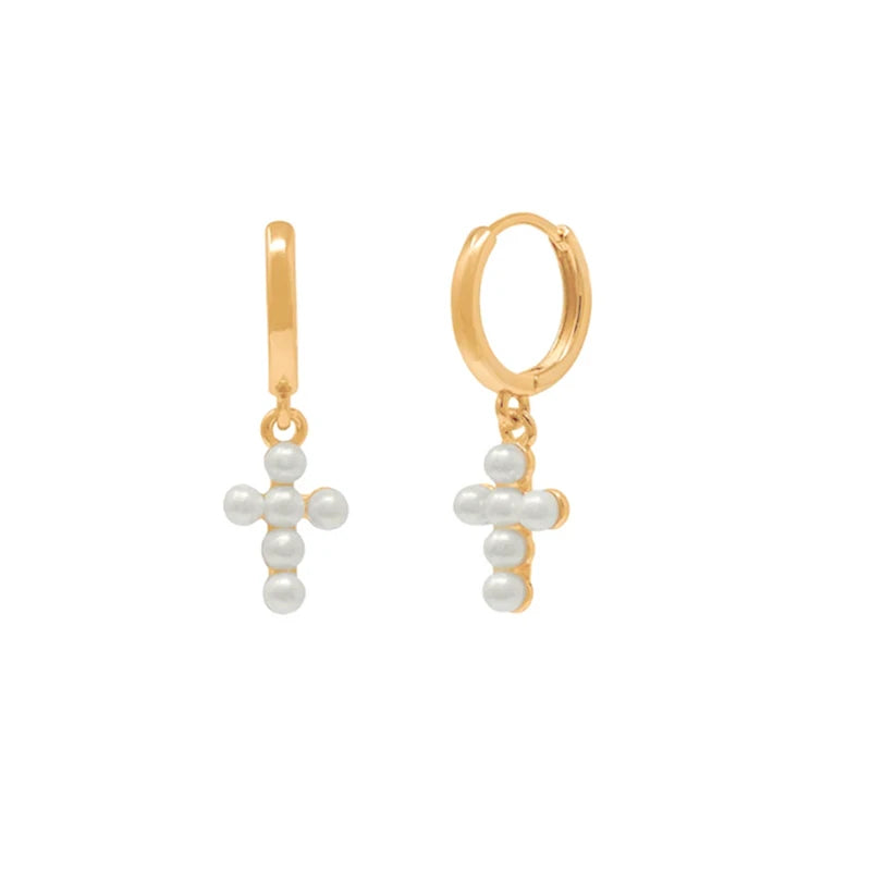 Radiant Pearl Hoop Piercings