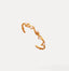 Titanium Steel Gold-plated Pastoral Style Flower Bracelet