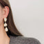 European And American Long Pearl Earrings Women's Niche Normcore Bag