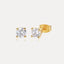 Four-claw Earrings Fashionable Temperament Sterling Silver Needle Hiphop Men And Women Earrings