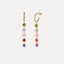 Sterling Silver Colorful Zircon Tassel Earrings