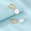 S925 Sterling Silver Baroque Shaped Pearl Earrings