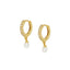 Sterling Silver Pearl Pendant Earrings