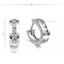Diamond Square Simple Temperament Couple Ear Clip Rhinestone Fashion Stud Earrings Square Diamond Men's And Women's Earrings