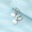 S925 Sterling Silver Baroque Shaped Pearl Earrings