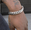 Men's Cuban Link Chain Titanium Steel Silver