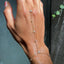 Rhinestone Mitten-type Bracelet Women